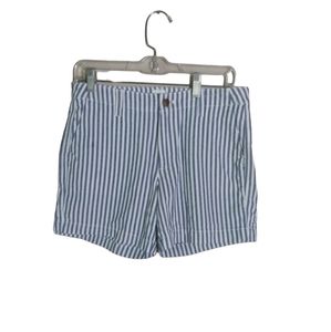 GAP Striped Mid Rise Casual Walking City Shorty Shorts Size 6